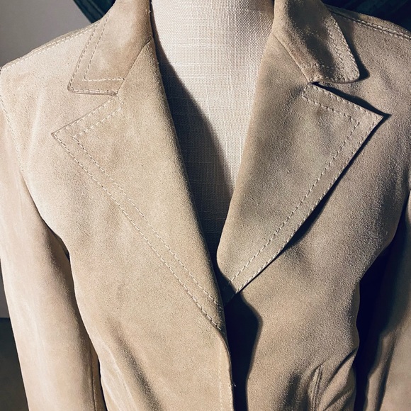 Gucci nude suede moto jacket - Picture 3 of 8